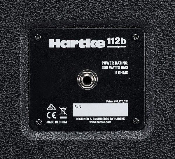 Hartke HCH112B HyDrive Guitar Speaker Cabinet (300 Watts, 1x12"), Action Position Back