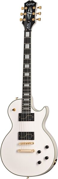 Epiphone Matt Heafy Les Paul Custom Origins Electric Guitar (with Case), Bone White, Action Position Back