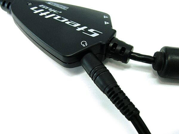 IK Multimedia StealthPlug Guitar/Bass USB Audio Interface Cable with Plug-Ins, Headphone Jack