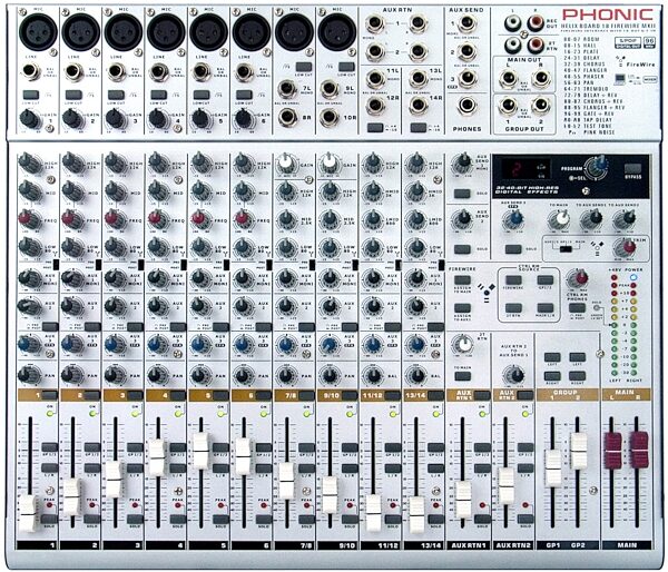 Phonic Helix18 FireWire MKII 18-Channel Mixer, Angle