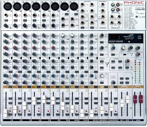 Phonic Helix18 FireWire MKII 18-Channel Mixer, Main