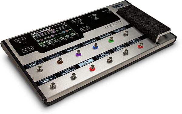 Line 6 Helix Floorboard Limited Edition Platinum Amp and Effects Processor Pedal, New, Action Position Back