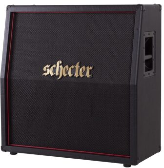 Schecter HR412 Hellraiser USA Guitar Speaker Cabinet (4x12"), Angle