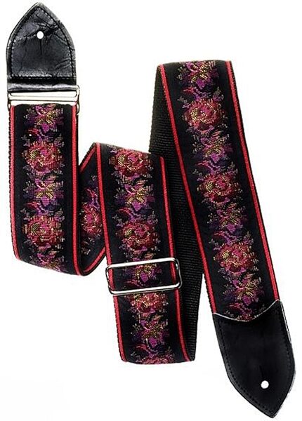 Jodi Head Slider Brocade Guitar Strap, Action Position Back