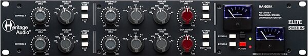 Heritage Audio HA-609A Dual Mono/Stereo Compressor, New, Action Position Back