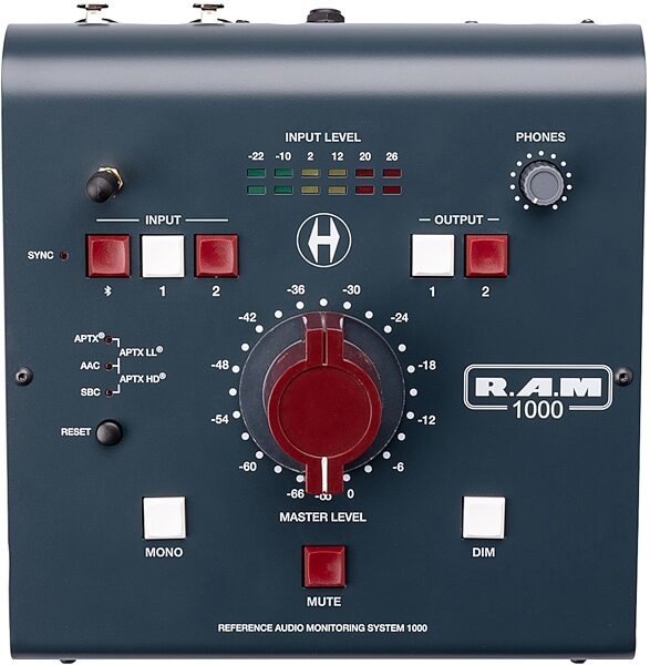 Heritage Audio RAM System 1000 Monitor Controller with Bluetooth, New, Action Position Back