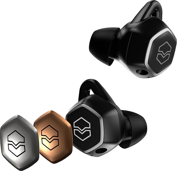 V-Moda Hexamove Pro True Wireless Bluetooth Earbuds, Action Position Back