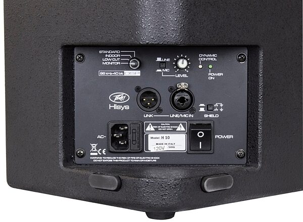 Peavey HIsys-10 Powered PA Speaker (600 Watts, 1x10"), Inputs