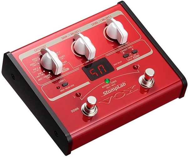 Vox StompLab 1B Modeling Bass Guitar Effects Pedal, Angle
