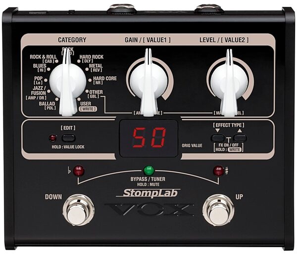 Vox StompLab 1G Modeling Guitar Effects Pedal, New, Main
