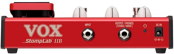 Vox StompLab IIB Modeling Bass Guitar Effects Pedal, New, Rear