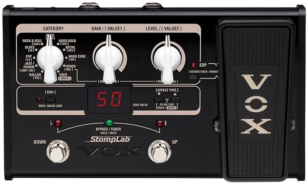 Vox StompLab IIG Modeling Guitar Effects Pedal, New, Main