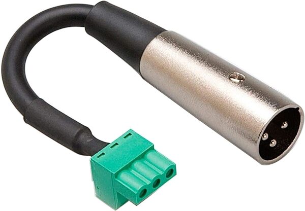 Hosa PHX-206M Low-voltage Adaptor PHX3F to XLR3 Male Connector, New, Action Position Back