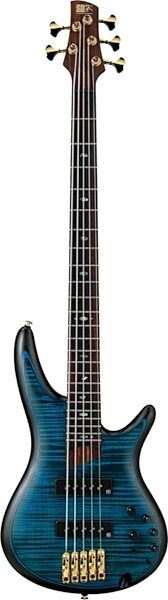 Ibanez SR1405E Premium Electric Bass (5-String), Deep Ocean Flat