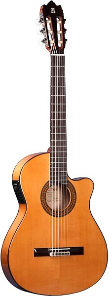 Alhambra 3F-CTE1 Acoustic Electric Thin Body Studio Flamenco Classical Guitar, With Bag, Blemished, Action Position Back