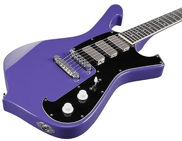 Ibanez Paul Gilbert FRM300 Electric Guitar, Purple, Action Position Back
