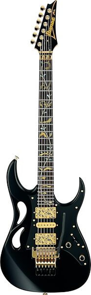Ibanez Steve Vai PIA Electric Guitar (with Case), Onyx Black, Action Position Back