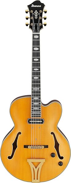 Ibanez PM3C Pat Metheny Electric Guitar (with Case), Natural Amber Low Gloss, Action Position Back