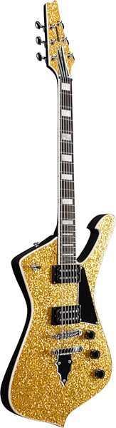 Ibanez PS60 Paul Stanley Electric Guitar (with Gig Bag), Gold Sparkle, Action Position Back