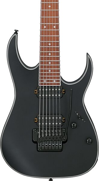 Ibanez RG7420EX Electric Guitar, Black Flat, Action Position Back