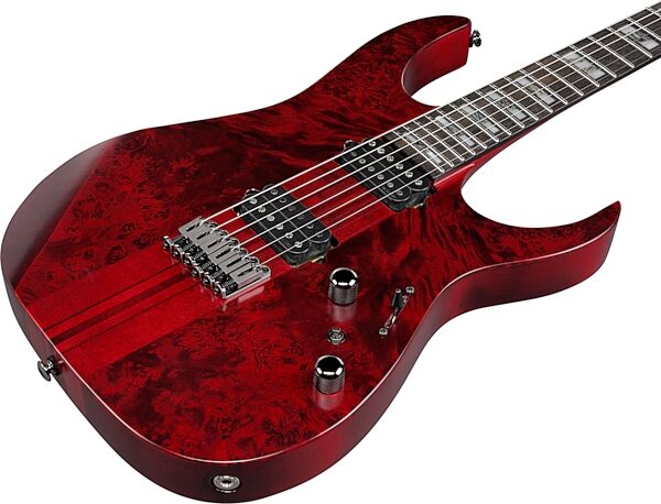 Ibanez RGT1221PB Premium Electric Guitar (with Gig Bag), Stained Wine Red, Action Position Back