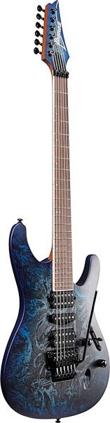 Ibanez S770 Electric Guitar (with Gig Bag), Cosmic Blue Frozen Matte, Action Position Back