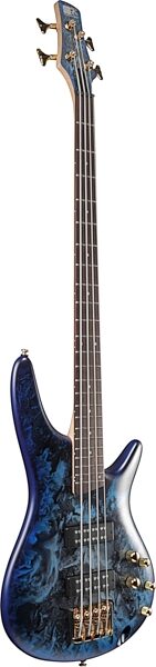 Ibanez SR300EDX Electric Bass Guitar, Cosmic Blue Frozen Matte, Action Position Back