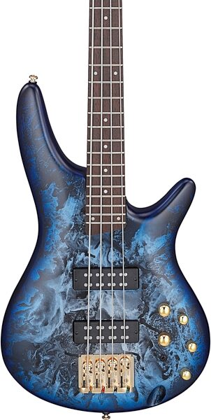 Ibanez SR300EDX Electric Bass Guitar, Cosmic Blue Frozen Matte, Action Position Back
