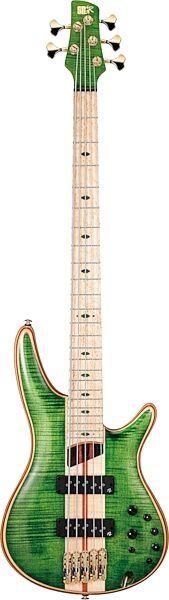 Ibanez SR5FMDX Premium Electric Bass, 5-String (with Gig Bag), Action Position Back