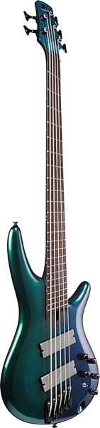 Ibanez Bass Workshop SRMS725 Multi Scale Bass Guitar, Blue Cham, Action Position Back