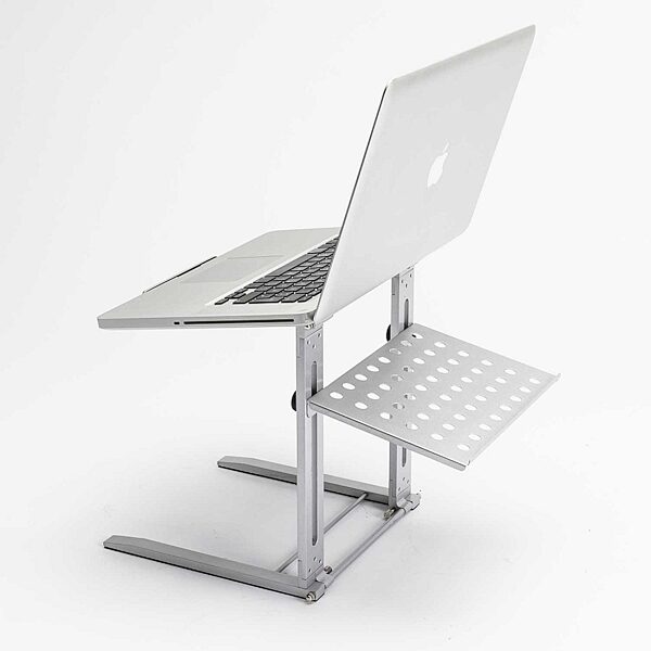 Magma Traveler Tray for Traveler Laptop Stand, Silver - In Use 1