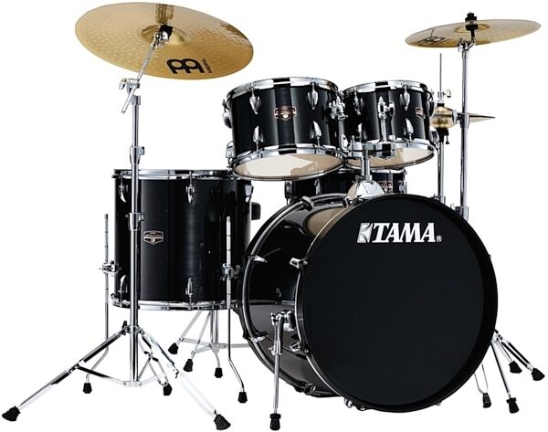 Tama IE52C Imperialstar Drum Kit, 5-Piece (with Meinl Cymbals), Hairline Black, Main