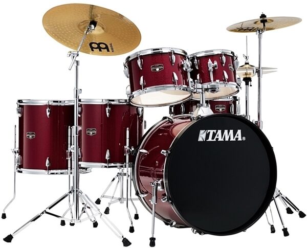 Tama IE62C Imperialstar Drum Kit, 6-Piece (with Meinl Cymbals), Candy Apple Mist, Main