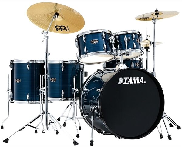 Tama IE62C Imperialstar Drum Kit, 6-Piece (with Meinl Cymbals), Hairline Blue, Main