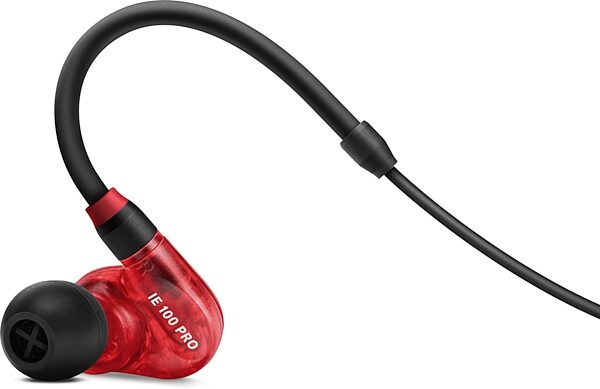 Sennheiser IE 100 PRO Wireless Bluetooth In-Ear Monitor Headphones, Red, Action Position Front