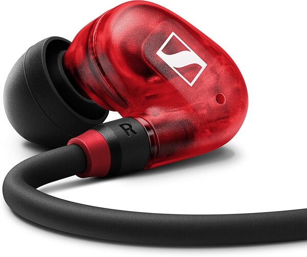 Sennheiser IE 100 PRO Wireless Bluetooth In-Ear Monitor Headphones, Red, Action Position Side