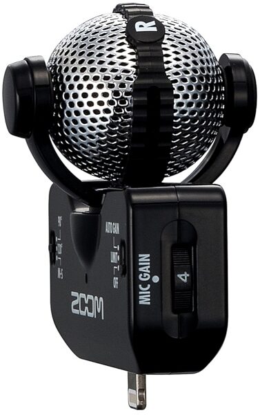 Zoom iQ5 Stereo Microphone for iOS, Black - Side