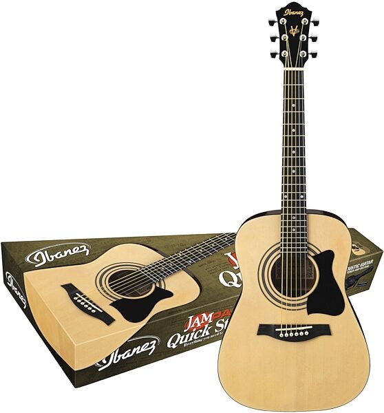 Ibanez IJV30 Jam Pack 3/4-Size Acoustic Guitar Package, Natural, Main