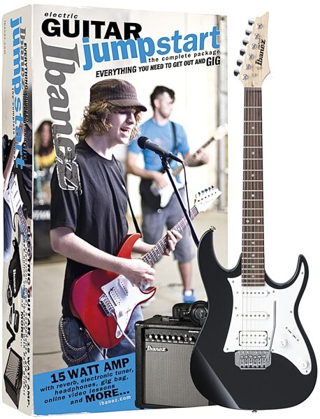 Ibanez IJX40 Jumpstart Electric Guitar Package, Black Night Package