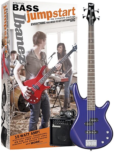 Ibanez IJXB190 Jumpstart Electric Bass Package, Jewel Blue Package
