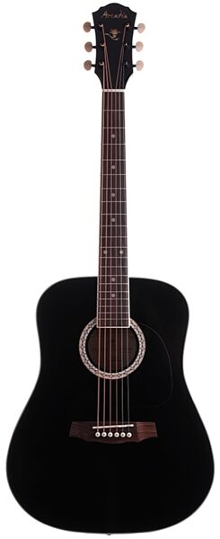 Arcadia DL38 3/4-Size Acoustic Guitar Package, Black
