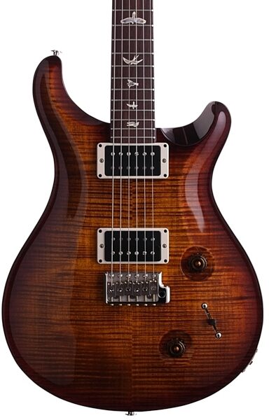 PRS Paul Reed Smith Custom 22 10 Top 2013 Electric Guitar (with Case), Black Gold Burst - Body Front