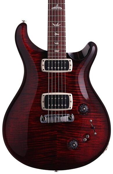 PRS Paul Reed Smith 408 Stop Tail 10 Top 2013 Electric Guitar (with Case), Fire Red Burst - Body Front