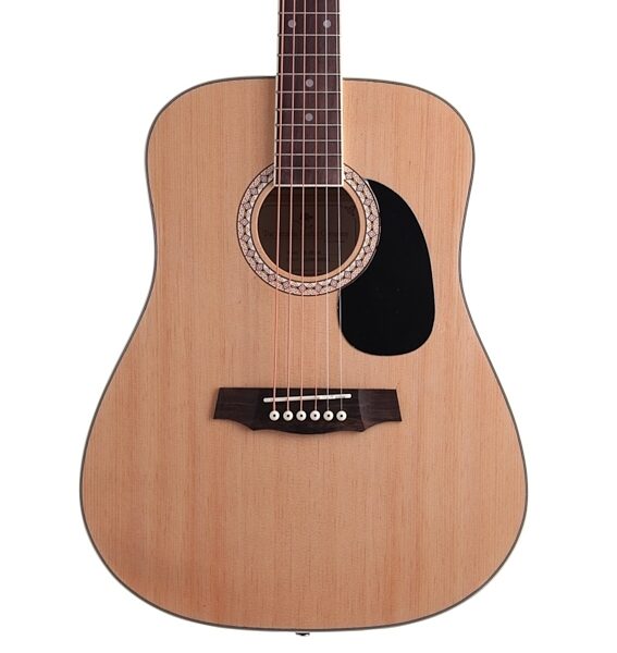 Arcadia DL38 3/4-Size Acoustic Guitar Package, Natural - Body Front