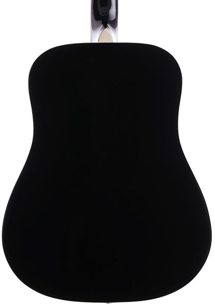 Arcadia DL38 3/4-Size Acoustic Guitar Package, Black - Body Back
