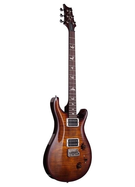 PRS Paul Reed Smith Custom 22 10 Top 2013 Electric Guitar (with Case), Black Gold Burst - Angle