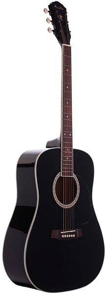 Arcadia DL41 Acoustic Guitar Package, Black - Angle
