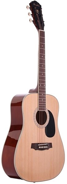 Arcadia DL38 3/4-Size Acoustic Guitar Package, Natural - Angle