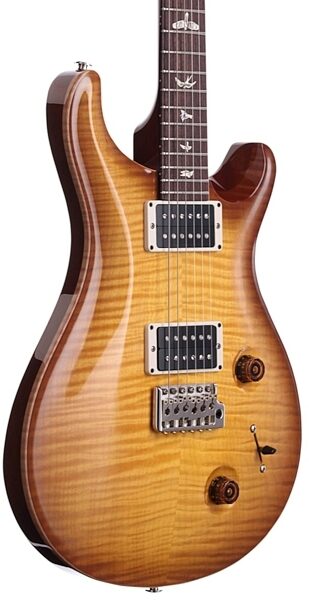 PRS Paul Reed Smith Custom 22 10 Top 2013 Electric Guitar (with Case), Livingston Lemondrop - Body Angle