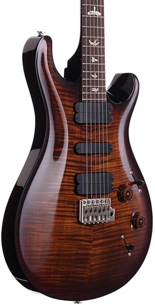 PRS Paul Reed Smith 513 10 Top 2013 Electric Guitar (with Case), Black Gold Burst - Body Angle